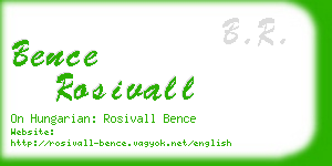 bence rosivall business card